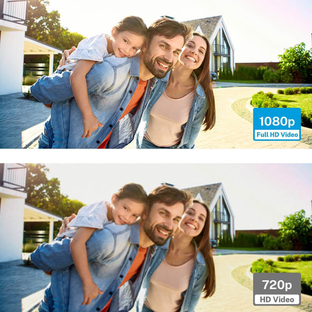 Câmara de vídeo sem fios para campainha com resolução 1080P