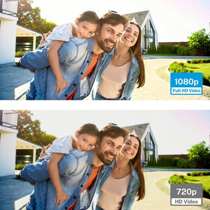 Câmara de vídeo sem fios para campainha com resolução 1080P