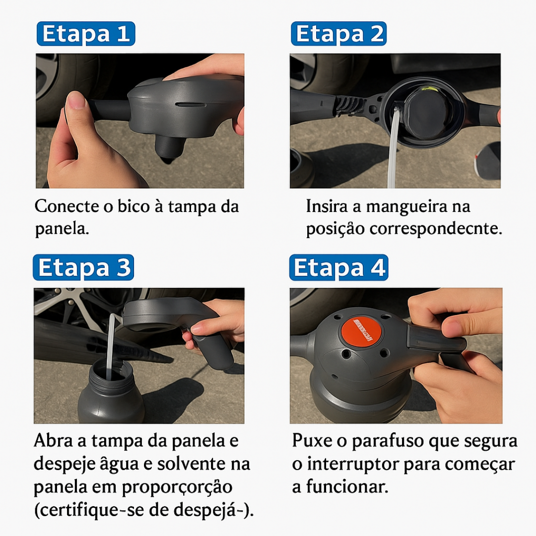 Pulverizador elétrico de espuma 2L 12000RPM